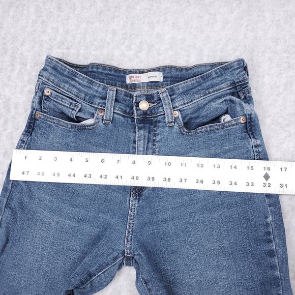 Levi Strauss Signature Boyfriend Jeans Wmns 8/W29 Distressed Slim - Picture 5 of 13